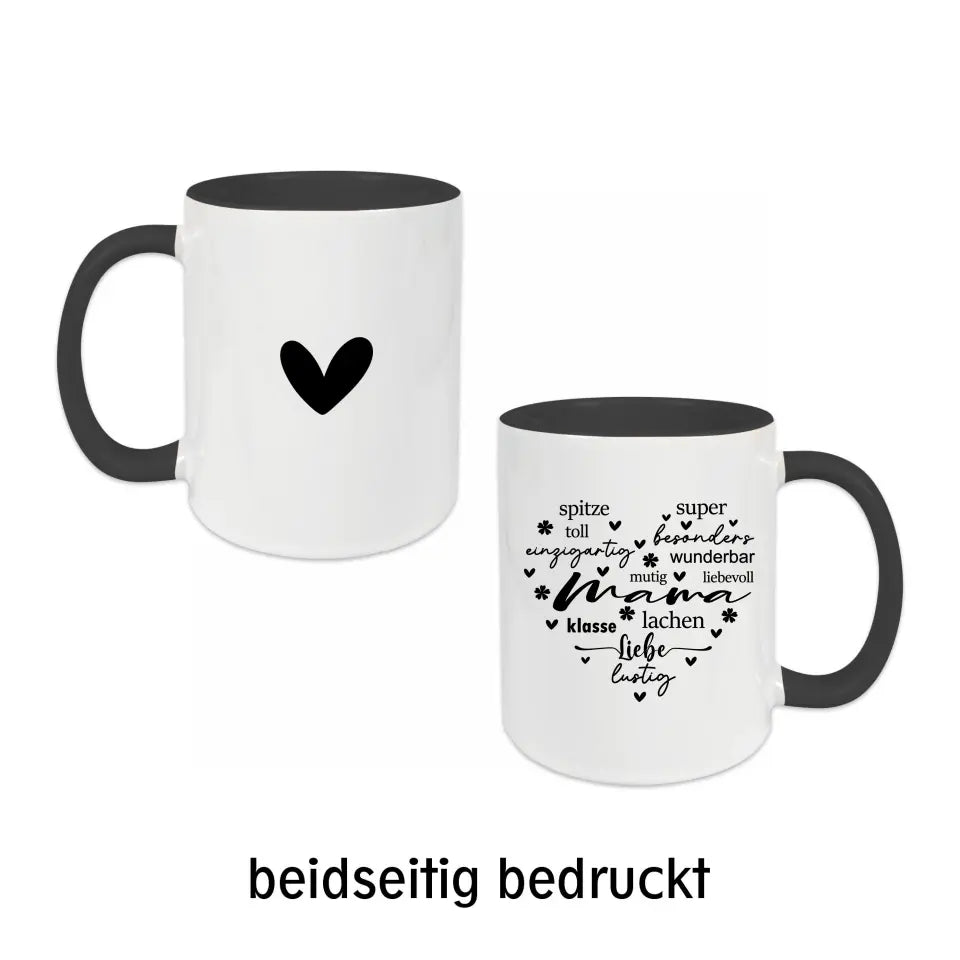 Tasse für Mama - Mama spitze, super, toll, ... - in verschiedenen Farben auswählbar