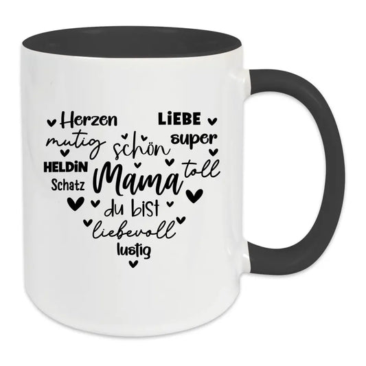 Tasse für Mama - Mama Du bist... - in verschiedenen Farben auswählbar