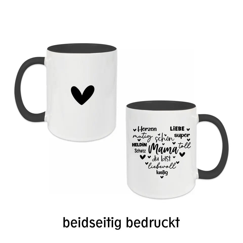 Tasse für Mama - Mama Du bist... - in verschiedenen Farben auswählbar