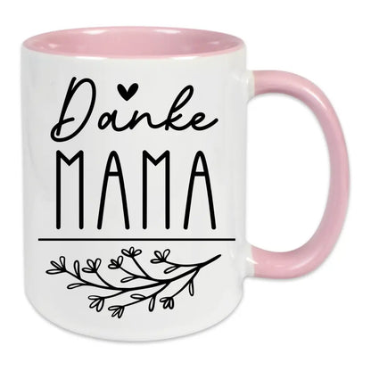 Tasse für Mama - Zweig und Herz - in verschiedenen Farben auswählbar