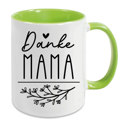 Tasse für Mama - Zweig und Herz - in verschiedenen Farben auswählbar