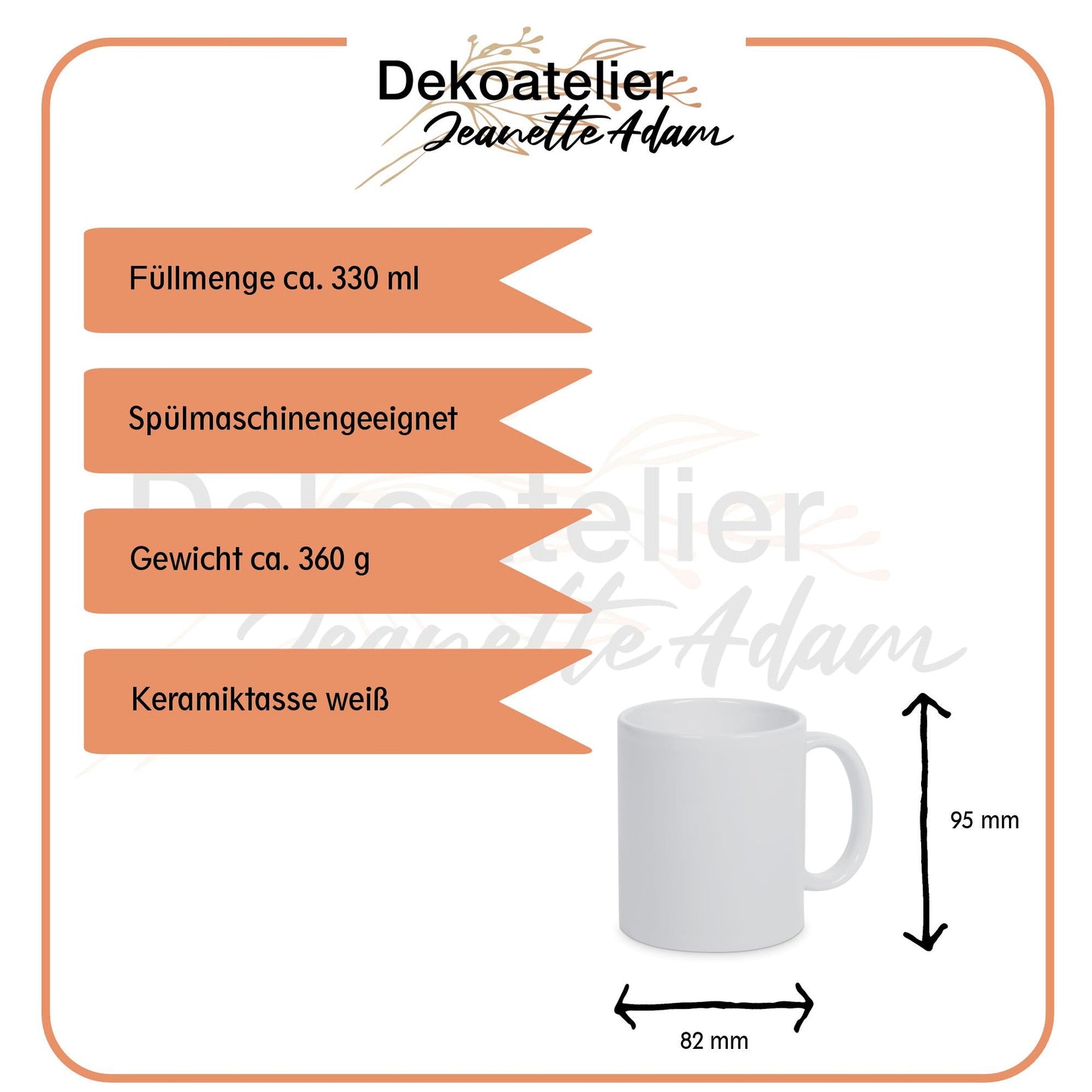 Keramik-Tasse - COOL - in verschiedenen Tassenfarben verfügbar