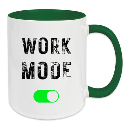 Keramik-Tasse - WORK-MODE - in verschiedenen Tassenfarben verfügbar