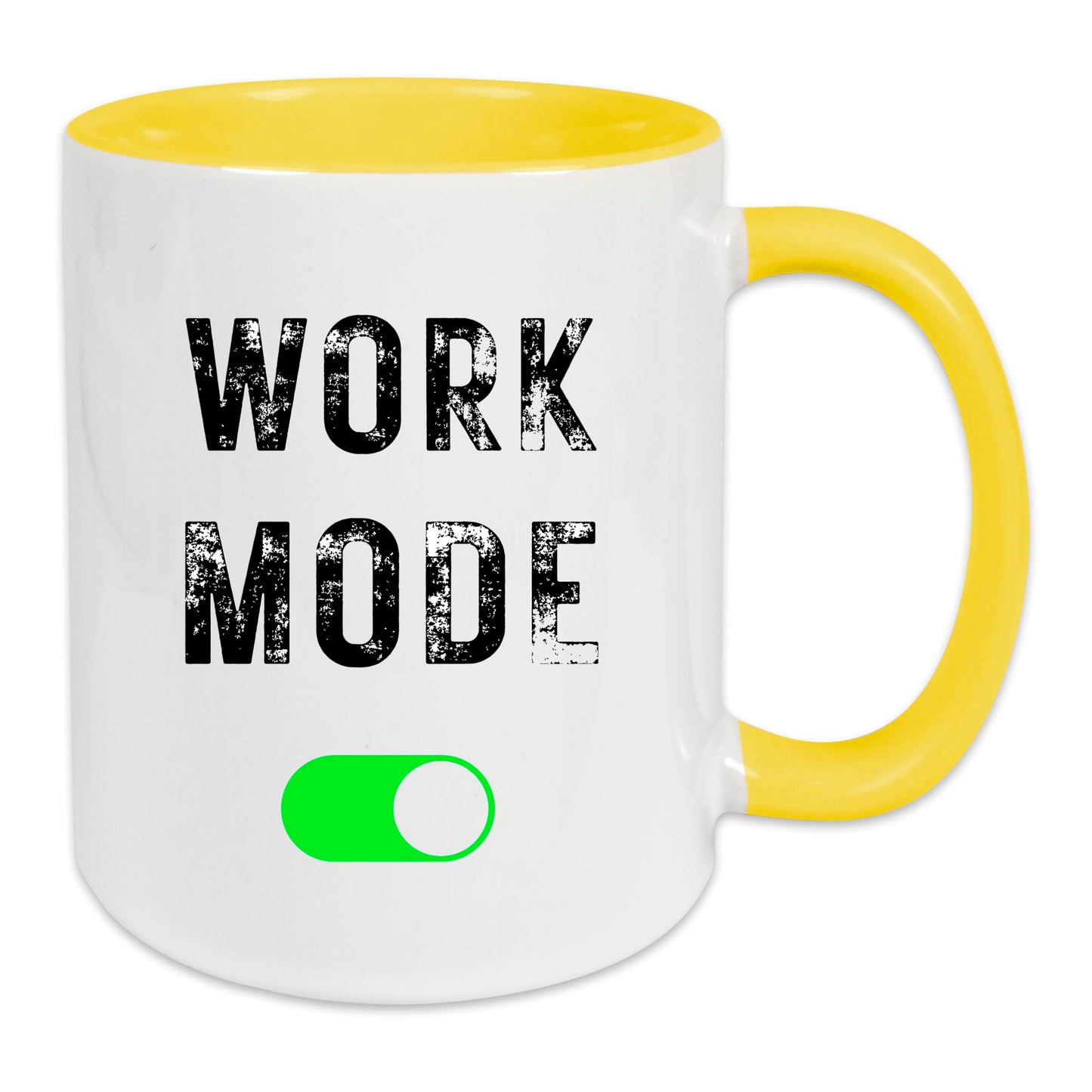 Keramik-Tasse - WORK-MODE - in verschiedenen Tassenfarben verfügbar