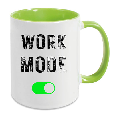 Keramik-Tasse - WORK-MODE - in verschiedenen Tassenfarben verfügbar