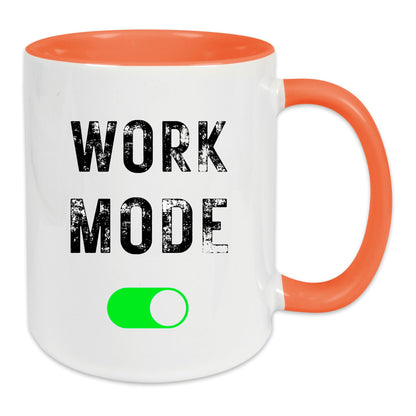 Keramik-Tasse - WORK-MODE - in verschiedenen Tassenfarben verfügbar