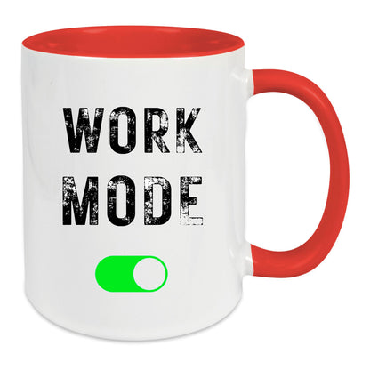 Keramik-Tasse - WORK-MODE - in verschiedenen Tassenfarben verfügbar